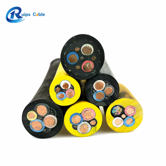 Câbles de levage de mine souterraine Ntmtwoeu pour tambours à spirale unique et tambours cylindriques 600/1000 V